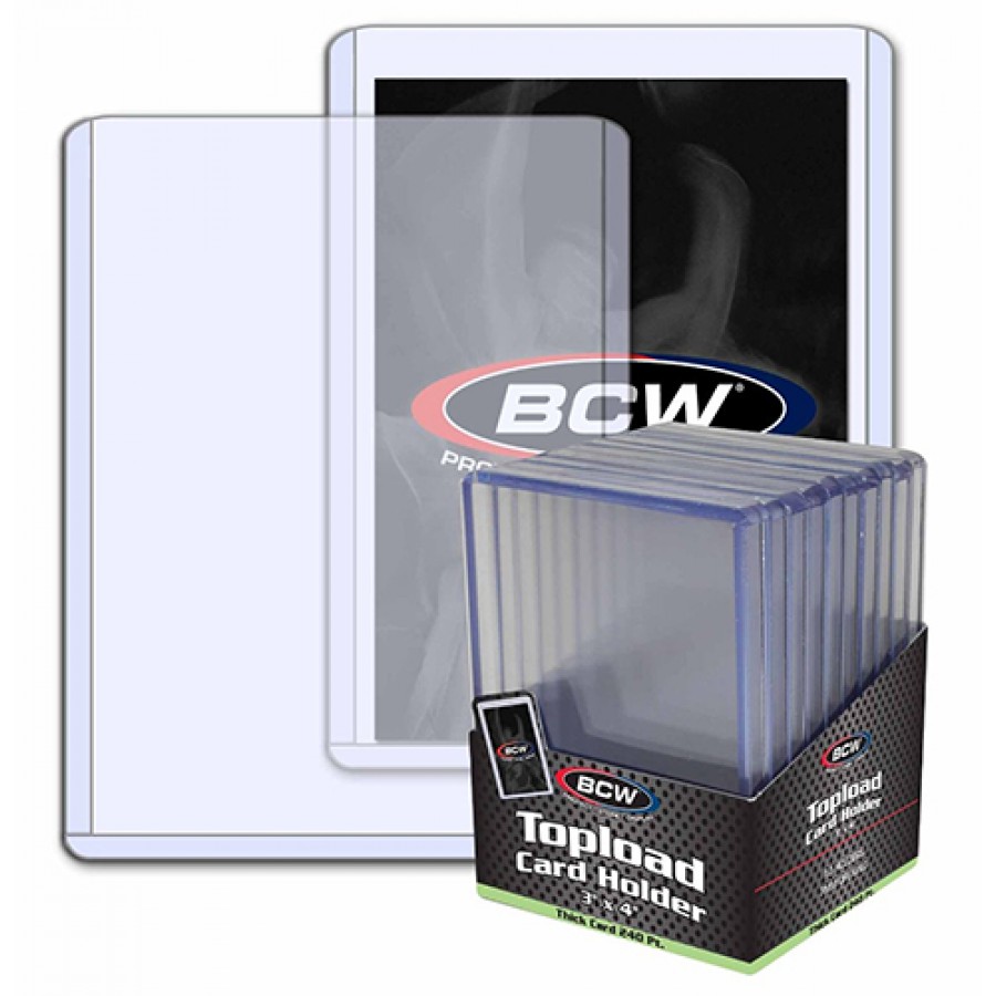 1000) BCW 3x4 Regular Trading Card Toploaders Top Loaders Case *IN STOCK - Foto 4